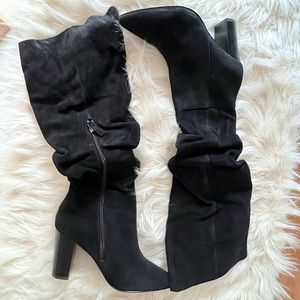 Treasure & Bond black knee boots in Suede